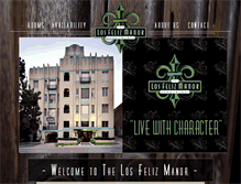 Tablet Screenshot of losfelizmanor.com